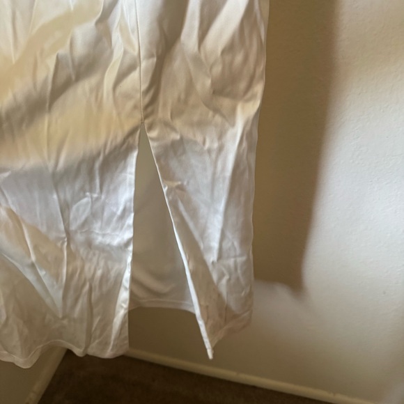 Lulus | Hold Your Hand White Satin Midi Dress - Picture 5 of 8